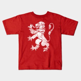 White Lion Rampant Kids T-Shirt